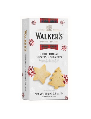 Festive Shapes Shortbread 60g