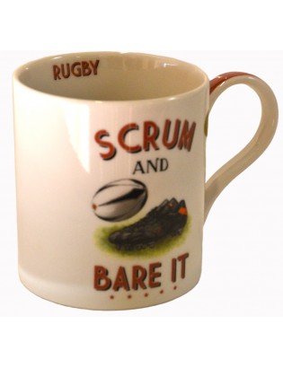 Rugby scrum coffee mug (10cm)